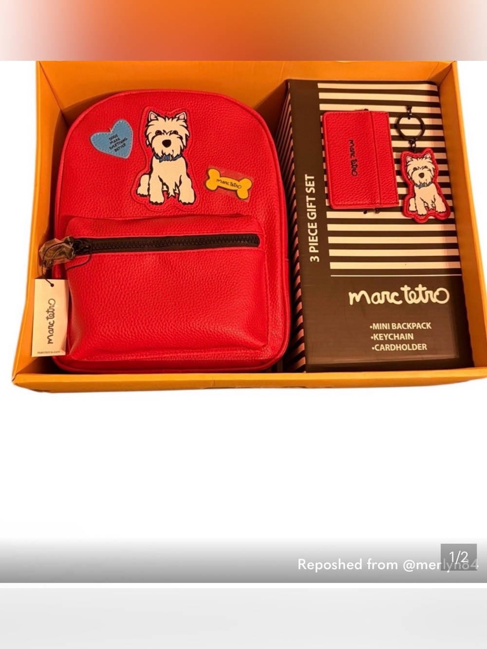 Red Mini Backpack 3-Piece Gift Set - Picture 9 of 15